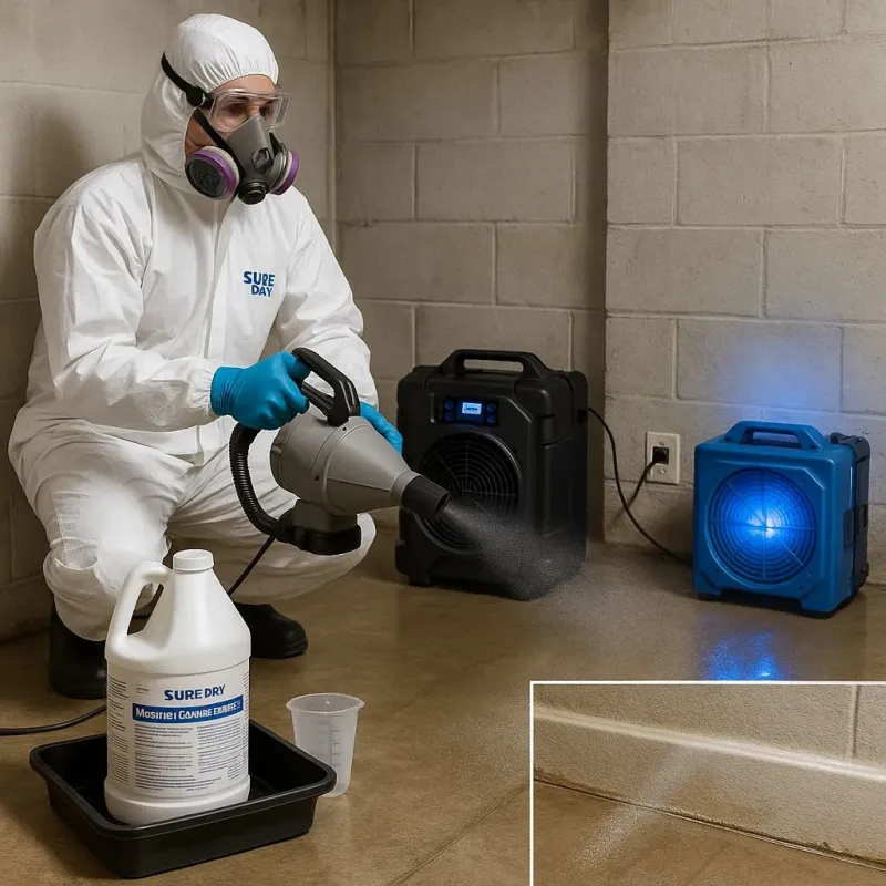 Sanitization and Odor Removal process in Doolittle, TX